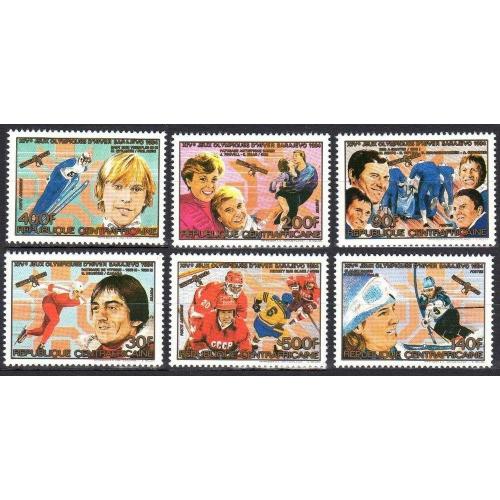 1984 Центральноафриканская Республика 1062-1067 Олимпийские игры 1984 года в Сараево 15,00€