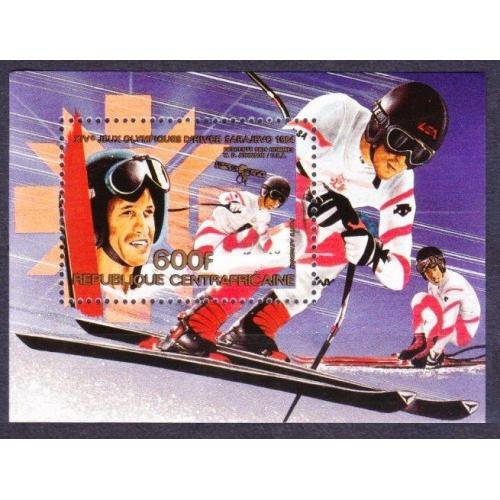 1984 Центральноафриканская Республика 1068/B297 Олимпийские игры 1984 года в Сараево 5,00