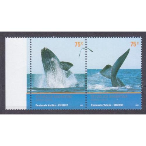 2002 Аргентина 2766-2767Paar Морская фауна - Киты 2,00 €