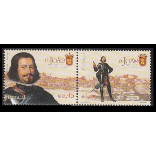 2004 Португалия 2760-2761Paar 400-летие короля Иоганна IV 3,00 €