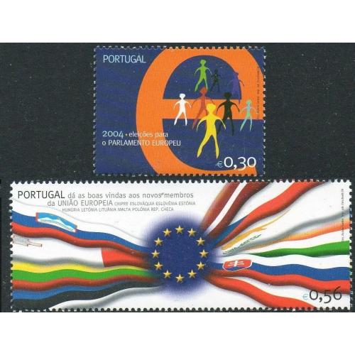 2004 Португалия 2816-2817 Европейский Союз 2,00 €