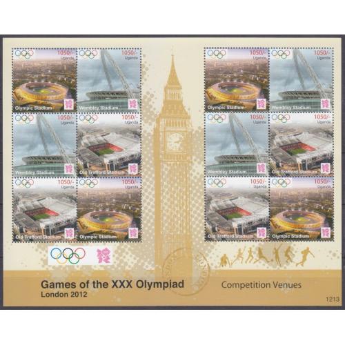 2012 Уганда 2869-2871SB Олимпийские игры 2012 года в Лондоне 16,00 €