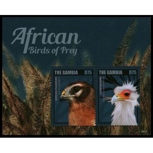 2014 Гамбия 7001-7002/B903 Хищные птицы 8,00 €