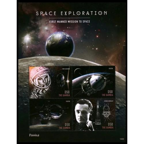 2014 Гамбия 7003-7006KL Юрий Гагарин, Восток, Королев 10,00 €