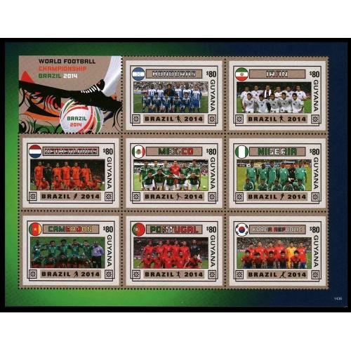 2014 Гайана 8696-8903KL Чемпионат мира по футболу 2014 Бразилия 8,00 €