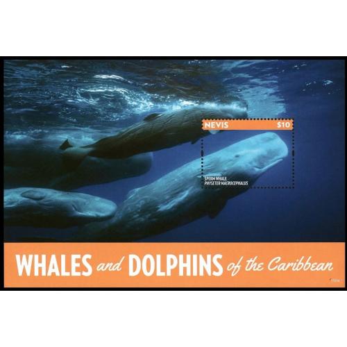 2014 Невис 3013/B364 Морская фауна - Киты 9,00 €