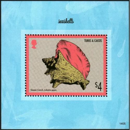 2014 Острова Теркс и Кайкос 1956/B255 Морская фауна - Морские ракушки 6,00 €