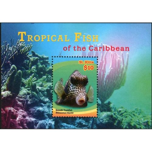 2014 Сент-Китс 1439/B145 Морская фауна 9,00 €
