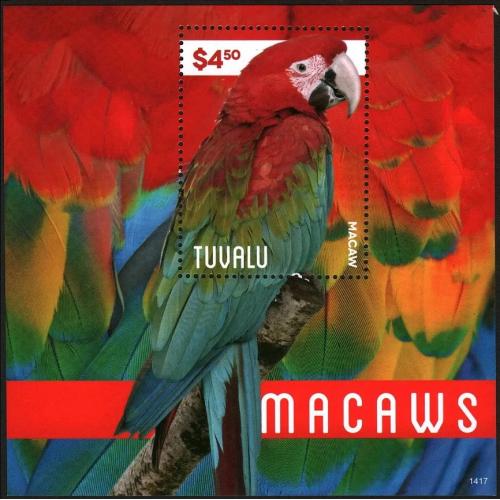 2014 Тувалу 2046/B222 Птицы - Попугаи 9,00 €