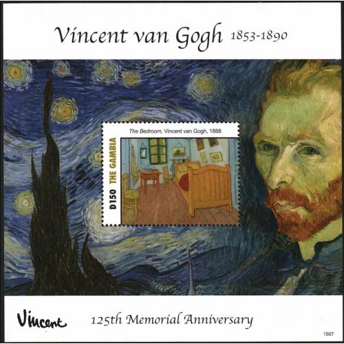 2015 Гамбия 7117/B924 125 лет живописи Винсента Ван Гога 8,00 €