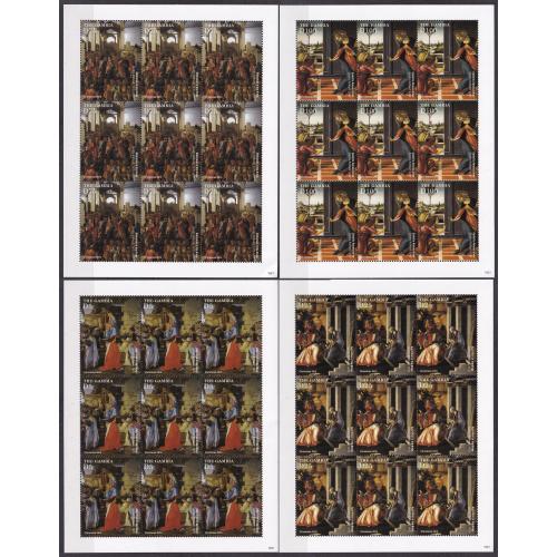 2015 Гамбия 7179KL-7182KL Рождество - Живопись 135,00 €