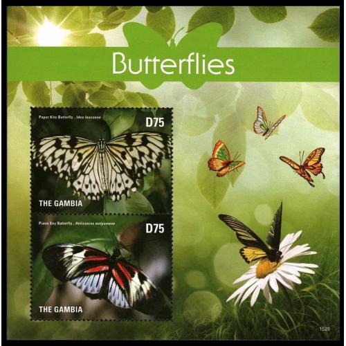 2015 Гамбия 7209-7210/B938 Бабочка 8,00 €