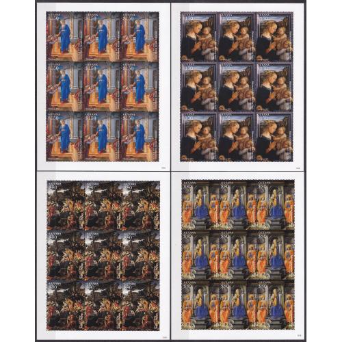 2015 Гайана 9118KL-9121KL Рождество - Живопись 47,00 €