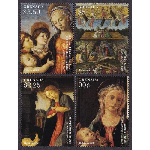 2015 Гренада 7109-7112 Рождество - Живопись 10,50 €