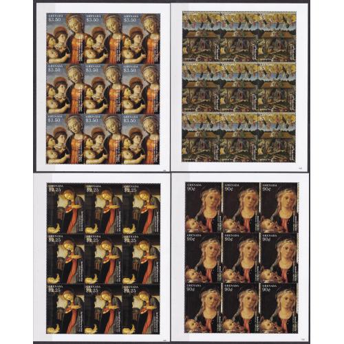 2015 Гренада 7109KL-7112KL Рождество - Живопись 95,00 €