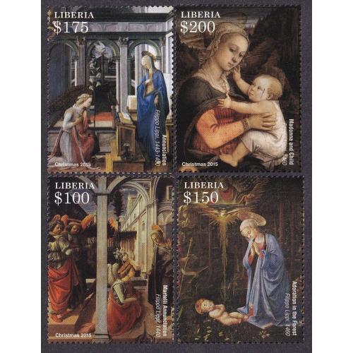 2015 Либерия 6784-6787 Рождество - Живопись 18,00 €
