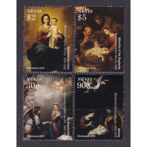 2015 Невис 3090-3093 Рождество - Картина 7,40 €