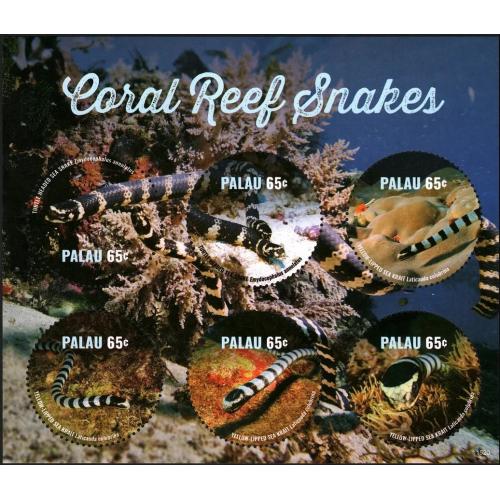 2015 Палау 3697-3702KL Рептилии - Змеи 8,00 €