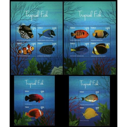 2015 Тувалу 2121-2128KL+B237-238 Морская фауна 46,00 €