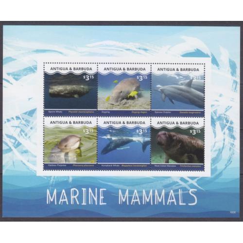 2016 Antigua and Barbuda 5367-5372KL Marine fauna - Whales 17,00 €