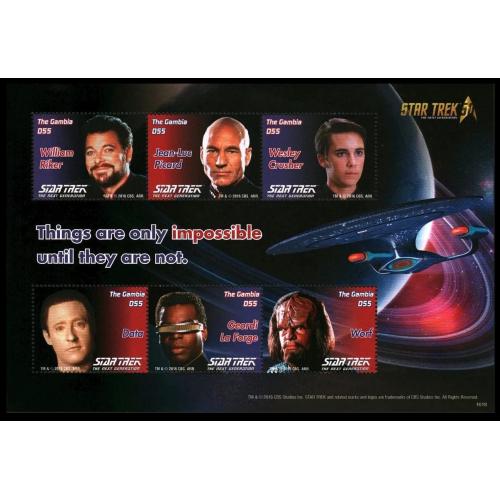 2016 Гамбия 7320-7325KL 50 лет фильму «Звездный путь» 16,00 €
