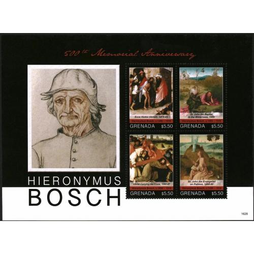 2016 Гренада 7355-7358KL Живопись - 400 лет Иерониму Босху 20,00 €