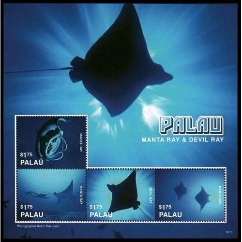 2016 Палау 3902-3905KL Морская фауна - Скаты 14,00 €