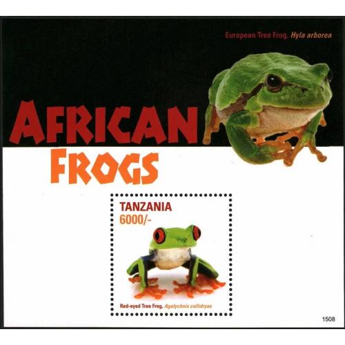 2016 Танзания 5245/B691 Рептилии - Лягушки 9,00 €