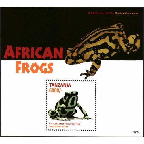 2016 Танзания 5246/B692 Рептилии - Лягушки 9,00 €