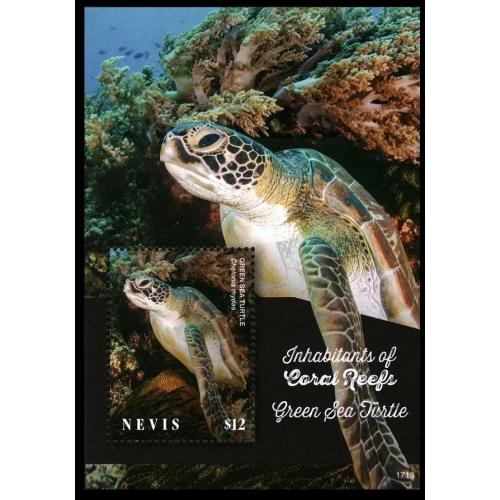 2017 Невис 3248/B398 Морская фауна - Черепахи 11,00 €