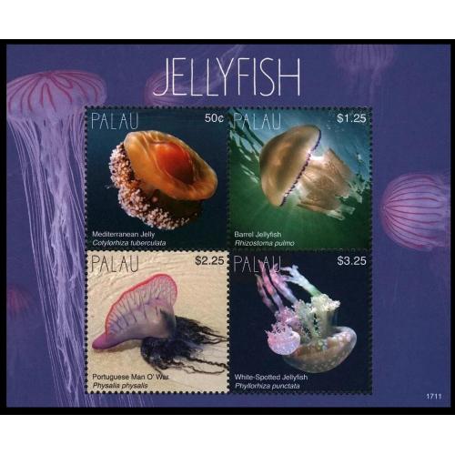 2017 Палау 4024-4027KL Морская фауна - Медузы 15,00 €