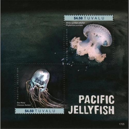 2017 Тувалу 2273-2274/B260 Морская фауна - Тихоокеанские медузы 14,00 €