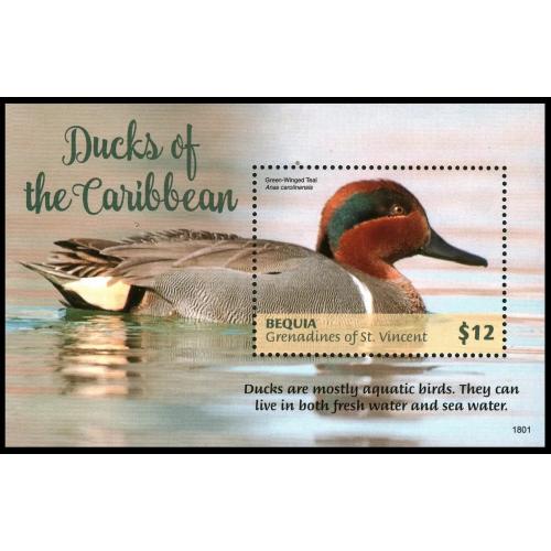 2018 Сент-Винсент Гренадины Бекия 1126/B145 Птицы - Утки 11,00 €