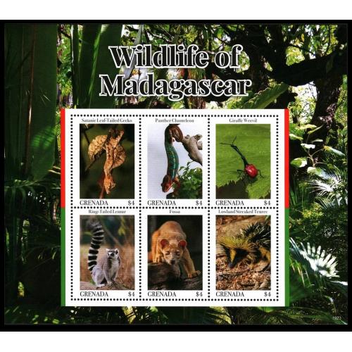 2019 Гренада 7806-7811KL Фауна - Змеи, Насекомые 22,00 €