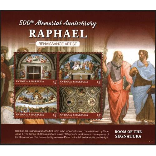 2020 Антигуа и Барбуда 5861-5864KL 500 лет Рафаэлю 18,00 €