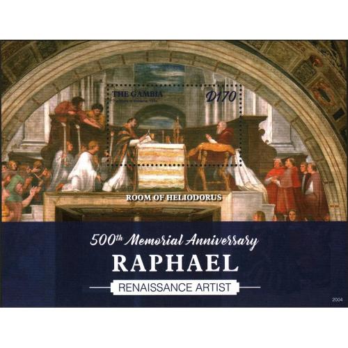 2020 Гамбия 7783/B1011 500 лет Рафаэлю 8,50 €