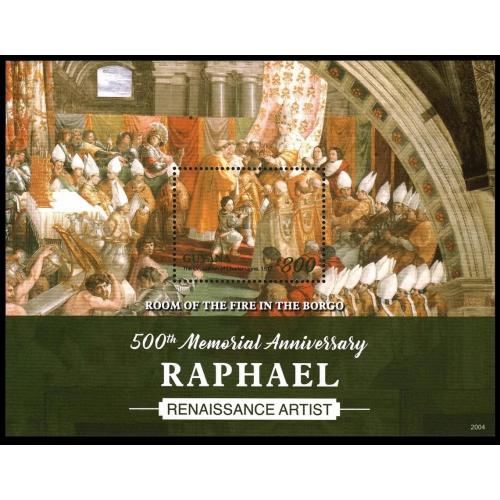 2020 Гайана 9663/B1011 Живопись - 500 лет Рафаэлю 9,00 €