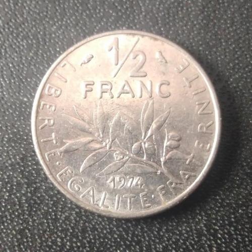 1/2 франка 1974 Франция