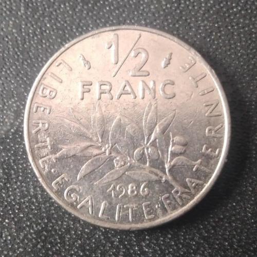 1/2 франка 1986 Франция