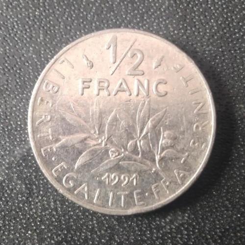 1/2 франка 1991 Франция 