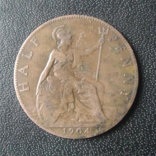 1/2 пенни 1904 Великобритания
