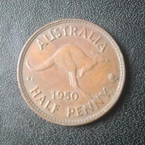 1/2 пенни 1950 Австралия