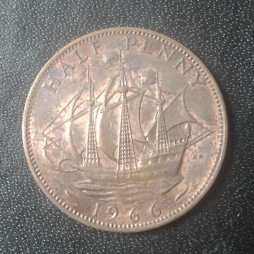 1/2 пенни 1966 Великобритания