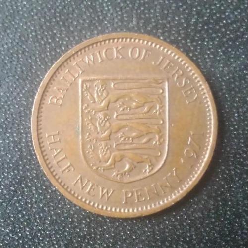  1/2 пенни 1971 Джерси 