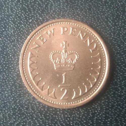 1/2 пенни 1973 Великобритания