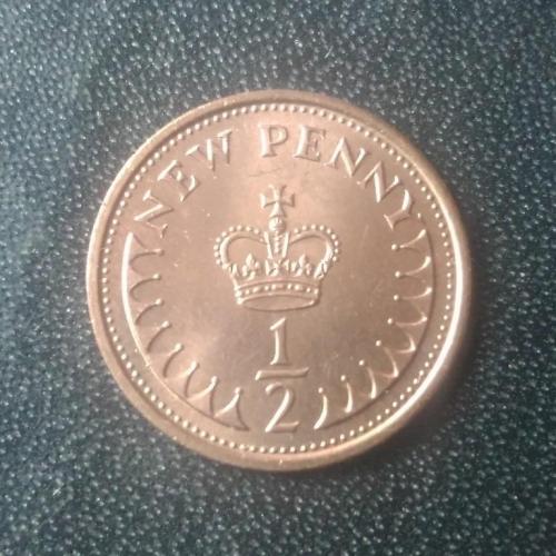 1/2 пенни 1973 Великобритания