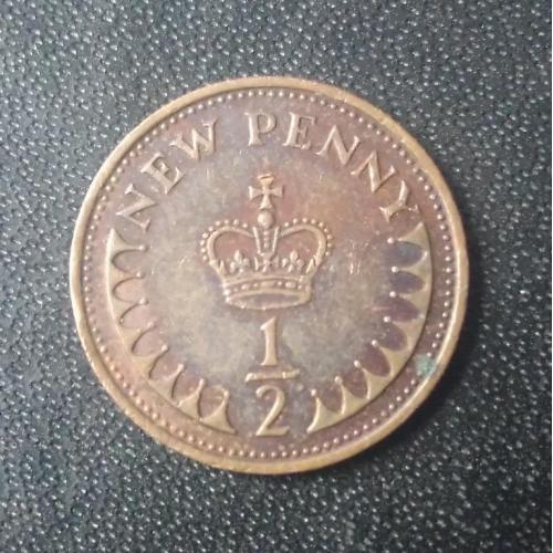 1/2 пенни 1974 Великобритания 