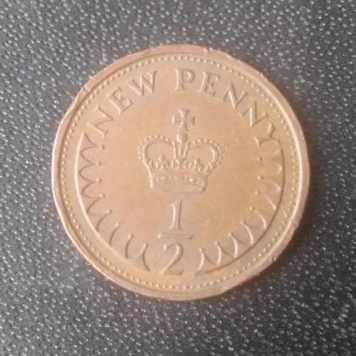 1/2 пенни 1974 Великобритания