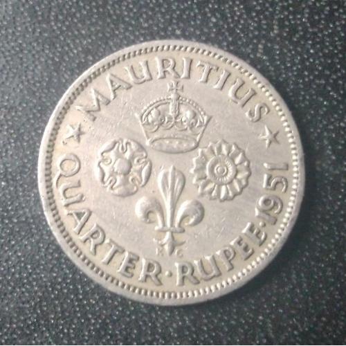  1/4 рупии 1951 Маврикий 