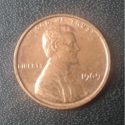 1 цент 1969 США 